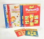 Go Phonics Level 1+2 Book Set ( 2Books + 2Workbook + 2DVD + 2 Posters )