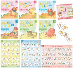 Phonics Kids Level 1~3 ( 6 書 + 3 海報 + 164 字卡 + 4K 高清線上動畫 + 線上聆聽 ) 